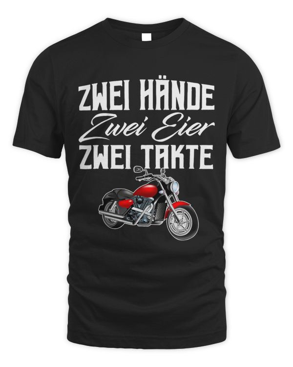 Mens Cool moped motorcycle driver gift hands eggs two strokes