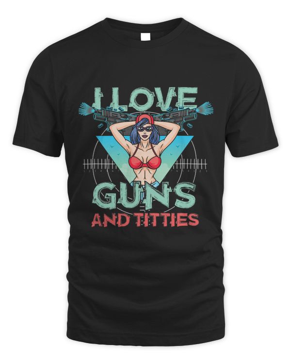 I Love Weapon Revolver Firearm Pistol Rifle Gift