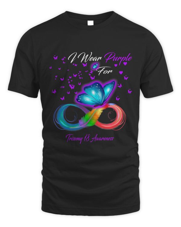 I Wear Purple For Trisomy 18 Awareness Gifts