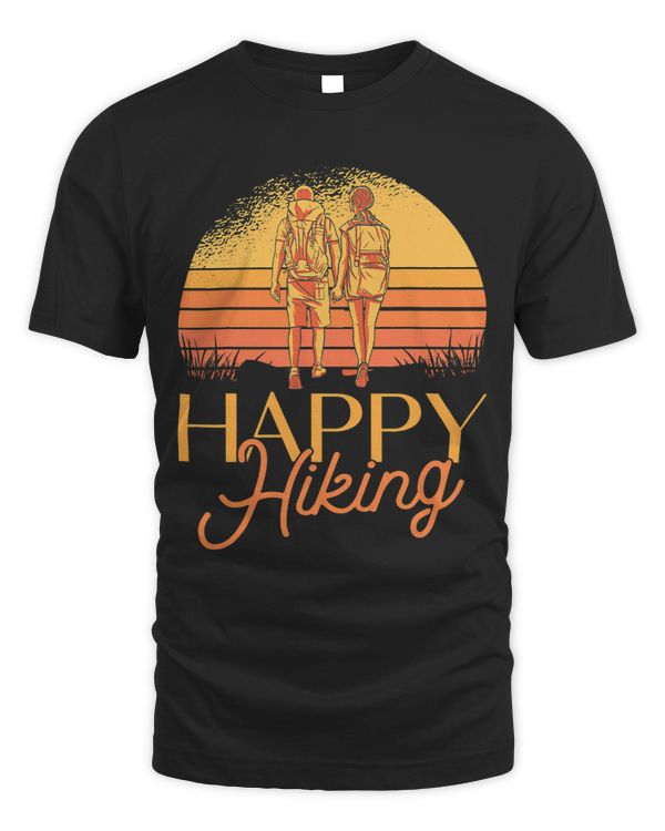 Happy Hiking Funny Nature Lover Climbing Hiker Wilderness