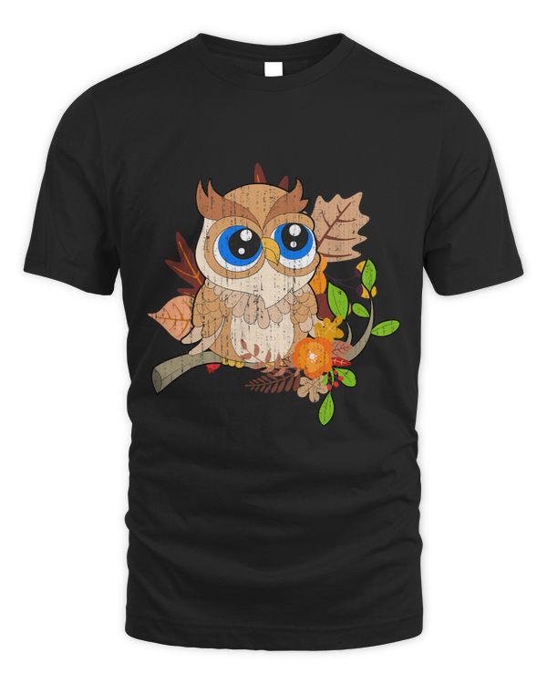 Floral Wise Bird Forest Animal Cute Owl