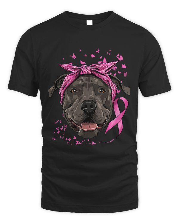 BC Pit Bull Pink Ribbon Breast Cancer Awareness Survivor105 Cancer