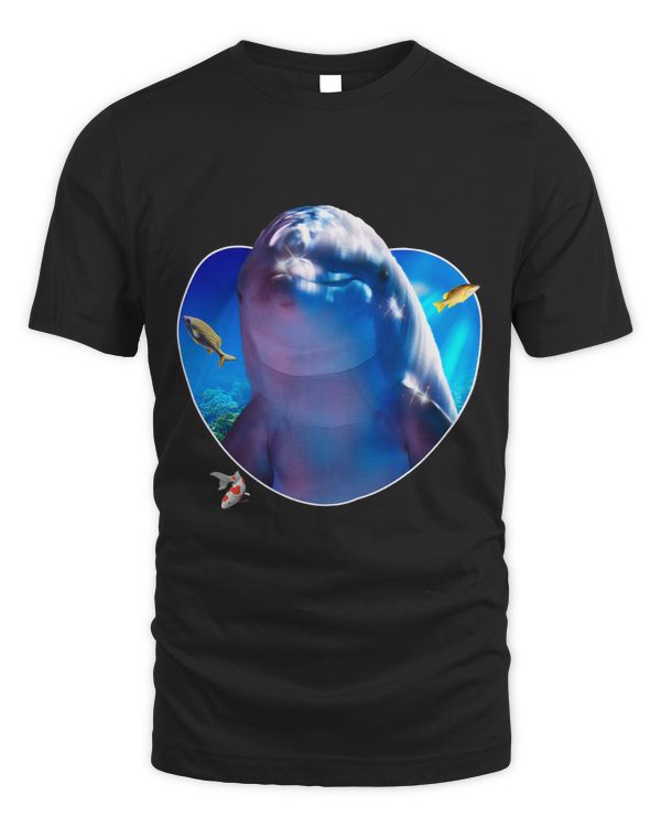 Dolphin Lover Underwater Ocean Dolphin Coral Fish 3