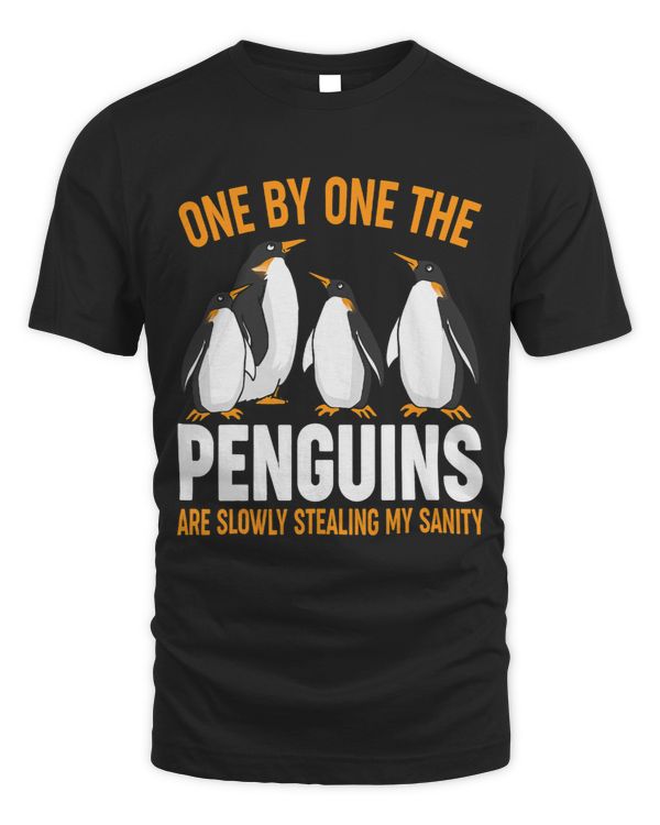 Penguins Lover Slowly Stealing My Sanity Funny Graphic