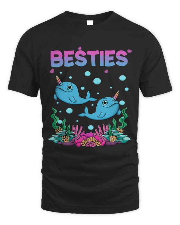 Narwhal Lover Besties Cute Narwhal Bestie