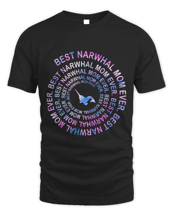 Narwhal Lover Funny Narwhal Mom Spiral Tie Dye Gift Mothers Day