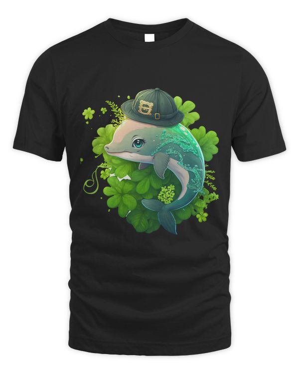 Dolphin Lover Irish Shamrock St Patricks Dolphin