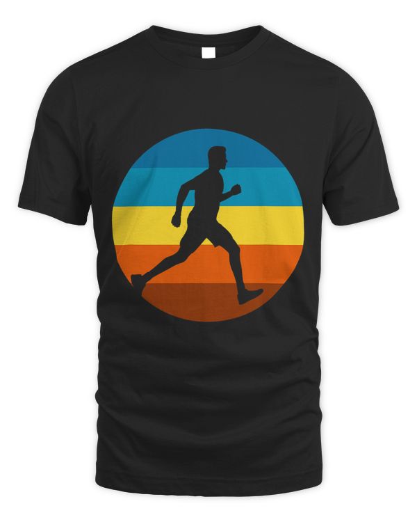 Marathon Retro Sunset Marathon Runners