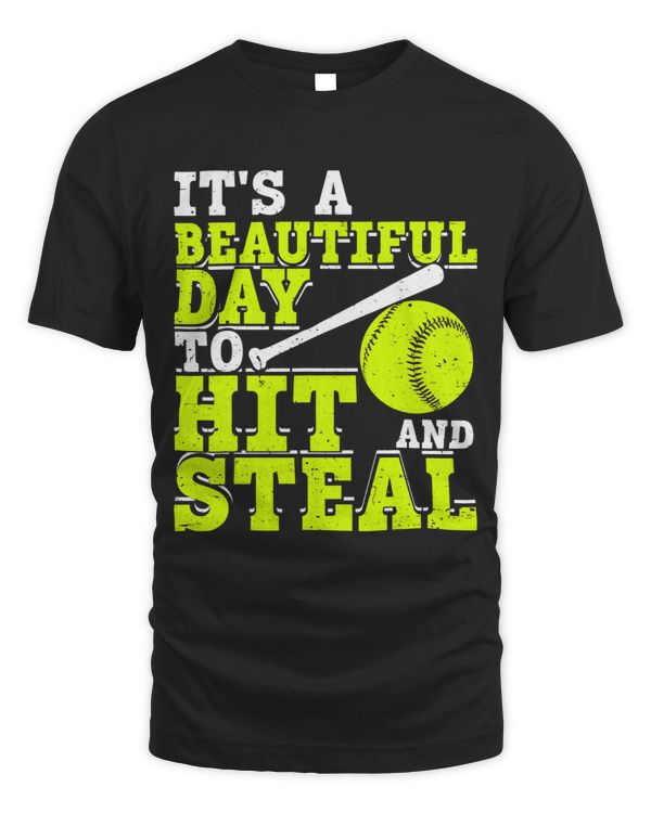 Its A Beautiful Day To Hit And Steal Softball Player