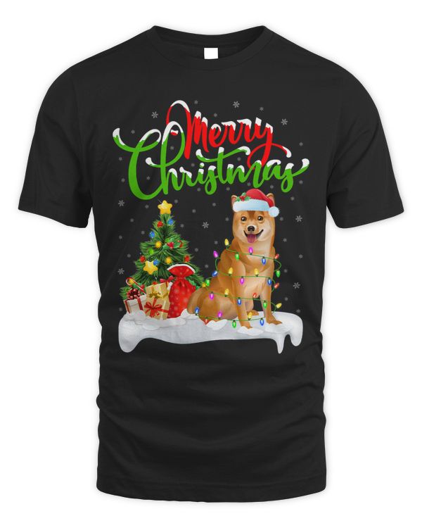 Xmas Decorations Santa Shiba Inu Dog Christmas