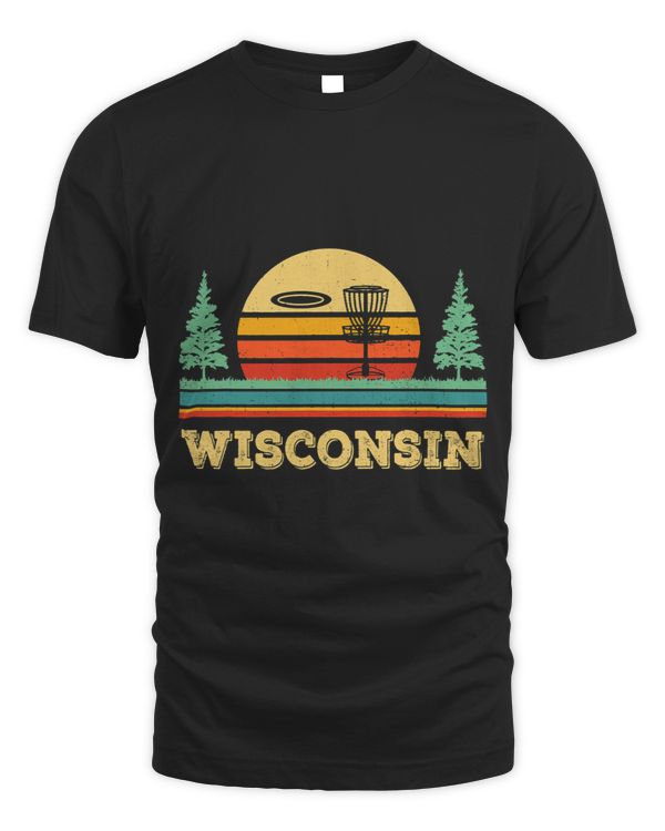 Discgolf Retro Wisconsin Disc Golf Gift Disc Golfing Lover Frisbees
