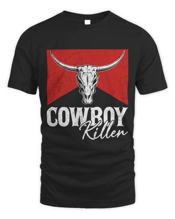 Cowboy Killers Bull Skull Howdy Punchy Western Country Music