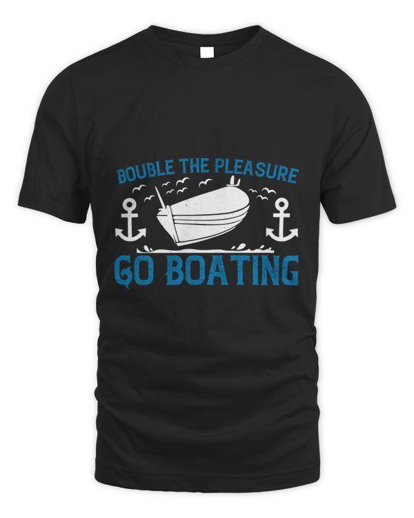 Double The Pleasure, Go Boating Boat Captain Gift, Lake Lover, Summer Shirt, Day Drinking, Funny Boating Tee