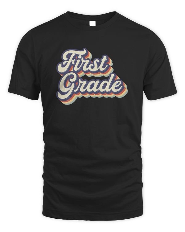 First Grade Teacher Retro Vintage 1st Grade Teacher Team