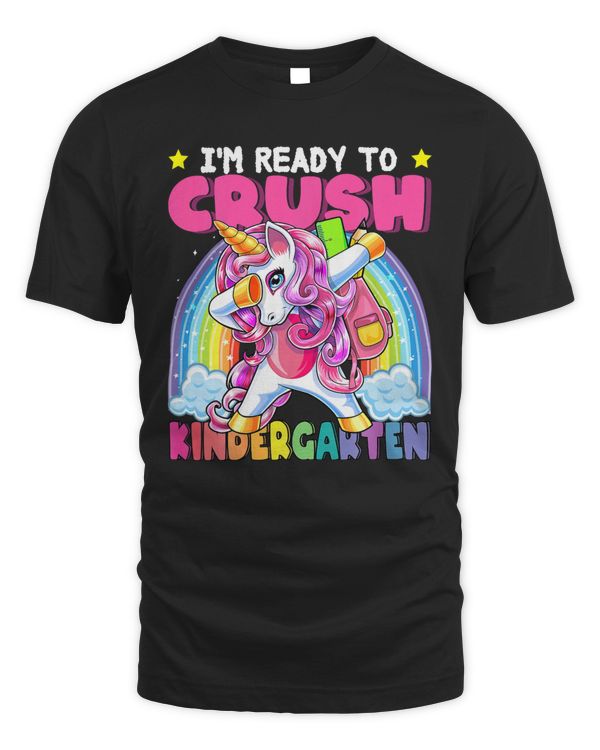 Crush Kindergarten Dabbing Unicorn Back to School Girls Gift