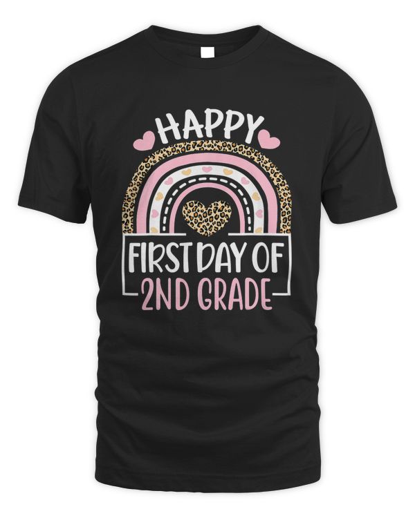 First Day of School 2nd Grade Teacher Back To School Rainbow