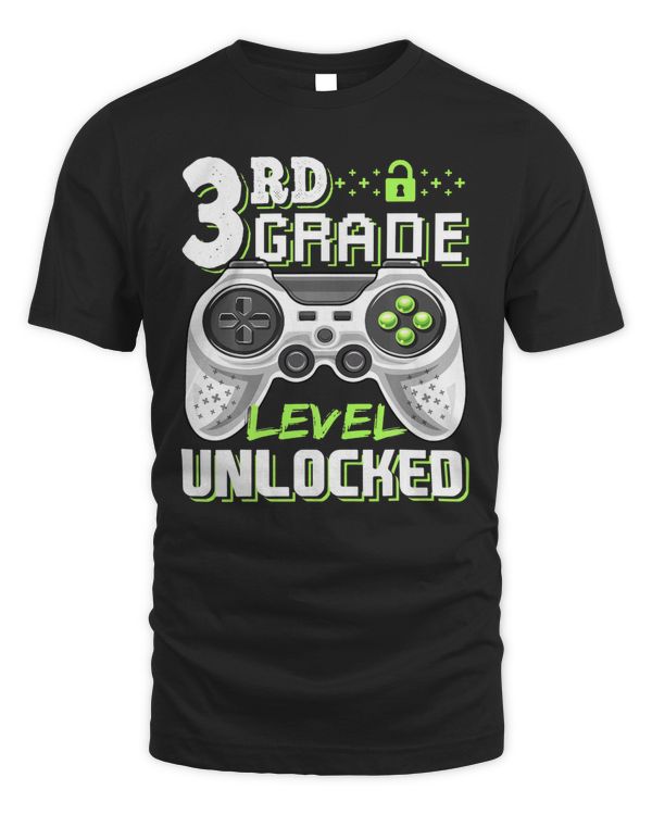 3rd Grade Level Unlocked Video Game Back to School Boys