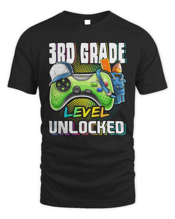 3rd Grade Level Unlocked Video Game Back to School Boys