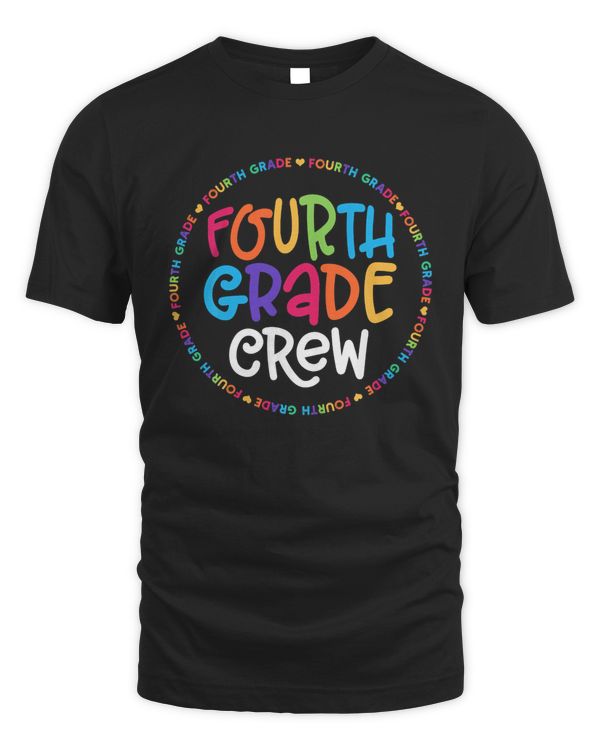 Fourth Grade Crew tshirt 4th Grade Back To School Teacher