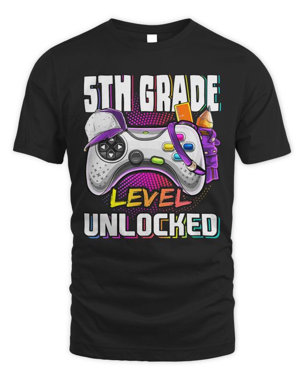 5th Grade Level Unlocked Back to School Video Game Girls