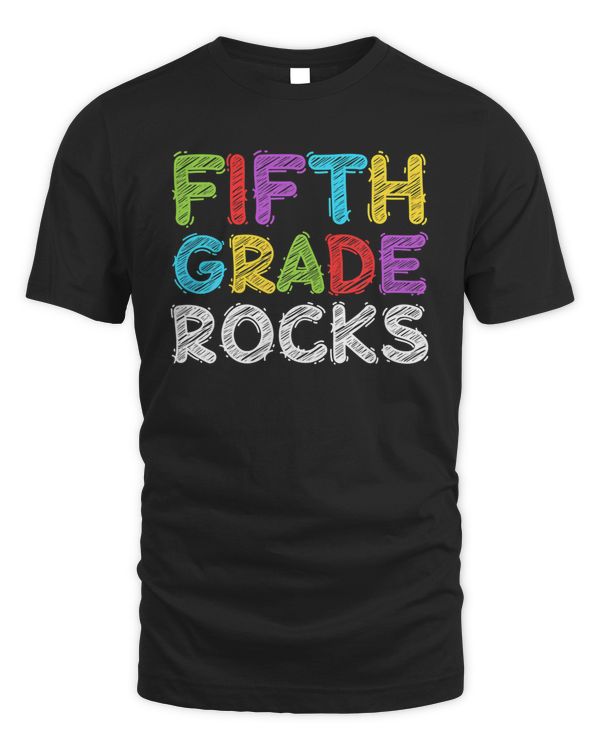 Fifth Grade Rocks  5th Grade Back To School Shirt
