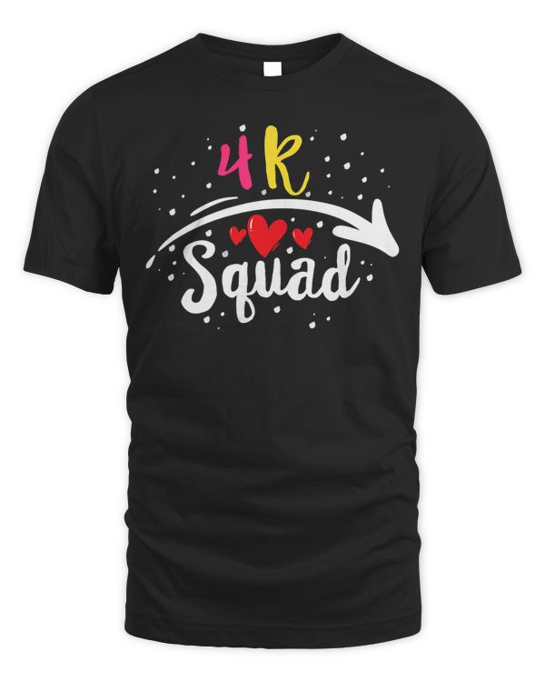 4K Squad, Funny Students & Teachers Crew Matching T-Shirt