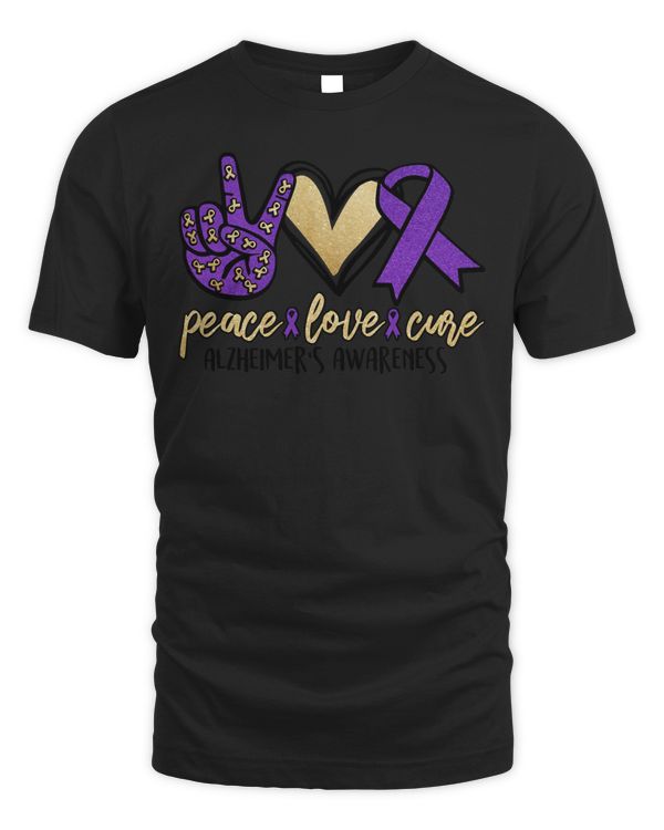 Alzheimers Disease Peace Love Cure Alzheimer Awareness 33 Alzheimers Awareness
