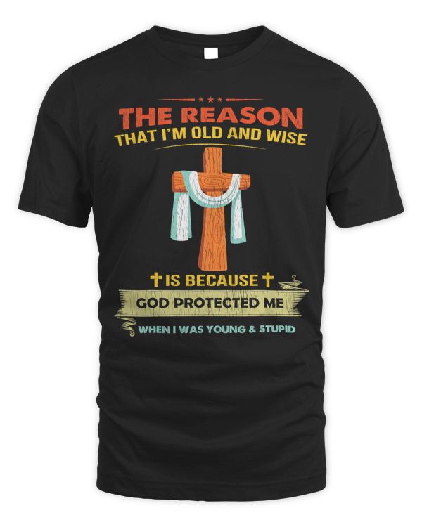 Jesus Christ Christian Vintage God Protected Me Jesus Christ Cross Christian Faith 281 Bible Verse