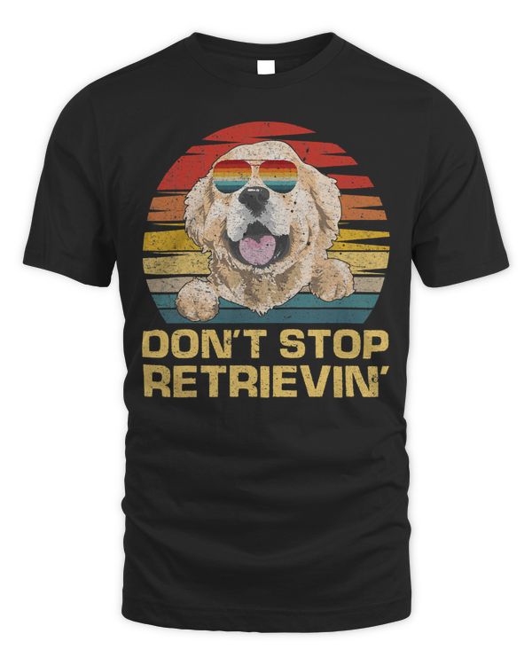 Golden Retriever Goldie Dog Dont Stop Retrieving Retro Vintage Golden Retriever Dog 150 Retrievers