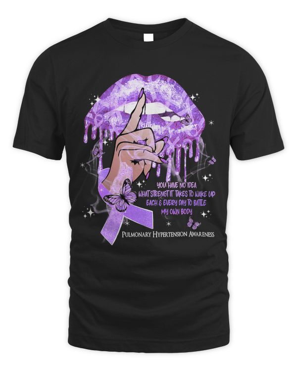 Dripping Lips Butterflies Pulmonary Hypertension Awareness