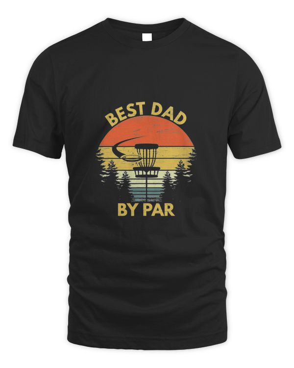 Vintage Best Dad By Par Disc Golf Fathers Day, Dad Gift