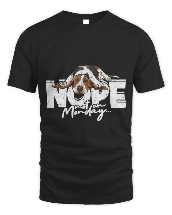 Vintage Nope Not On Monday Cute Dog