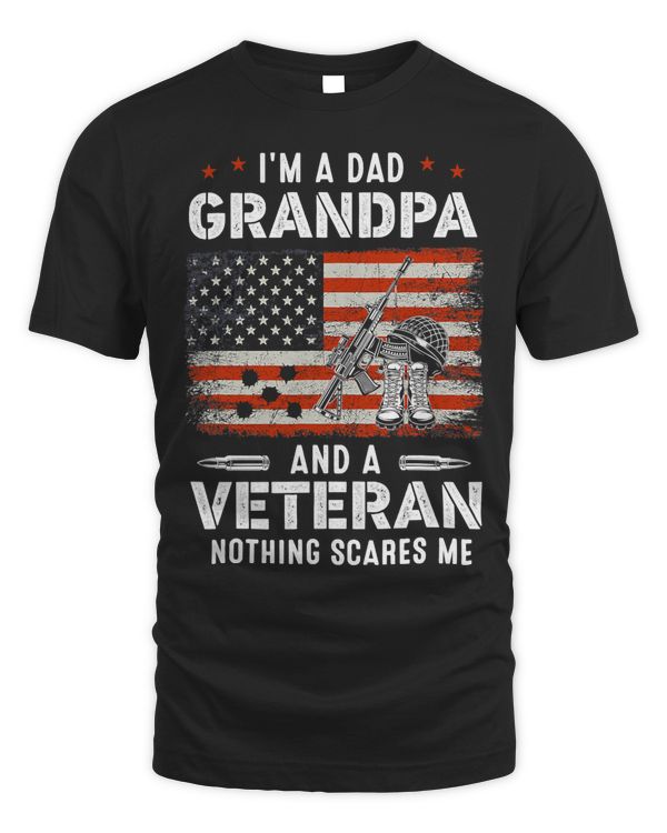 Im A Dad Grandpa Veteran Fathers Day for Mens Womens 325