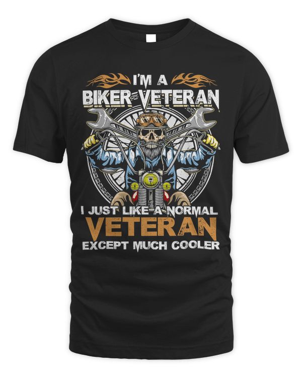 Biker Veteran Like Normal except much cooler Funny 243