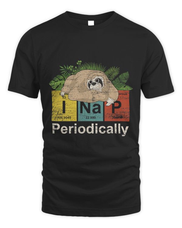 Sleepy Chemist Periodic Table Lazy Animal Nerd Funny Sloth