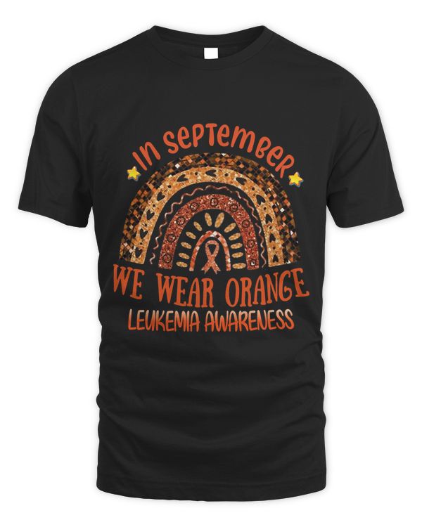 In September We Wear Orange Rainbow Leukemia Awareness
