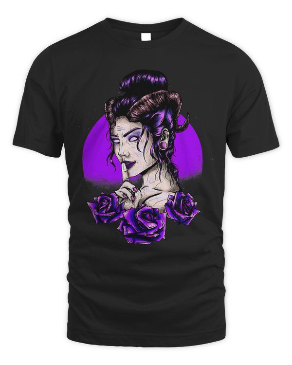 Gothic Demon Occult Girl Say shhhh 48