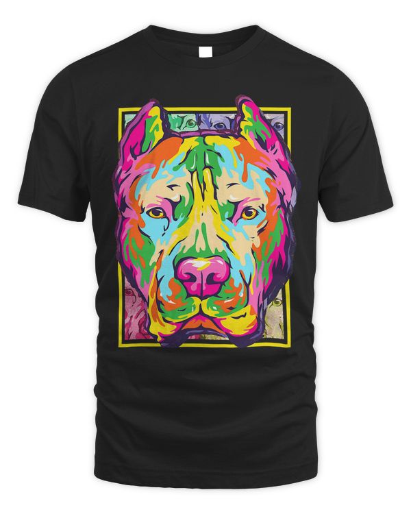 Cute Pit Bull Dog Lover Pop Art Pit Bull Dog Owner 303