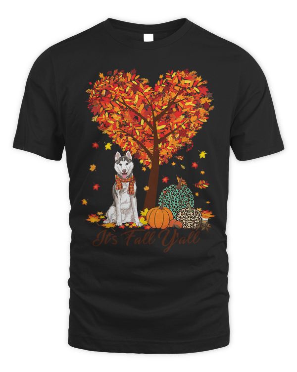 Its Fall YAll Funny Siberian Husky Autumn Dog Lover119