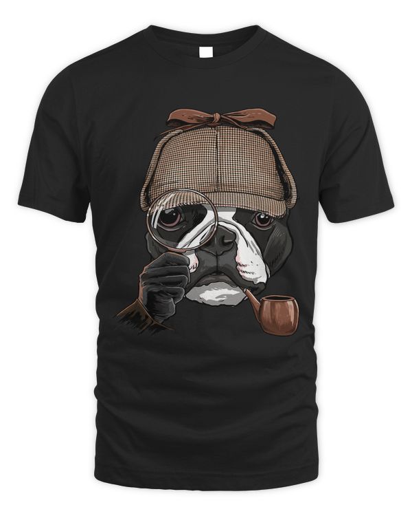 Boston Terrier Detective Boston Terrier Dog Lover 123