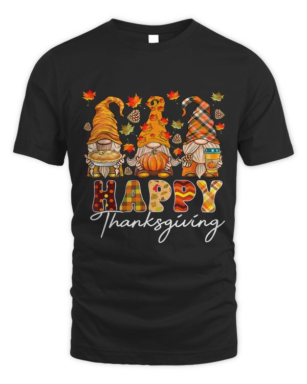 Three Gnomes Pumpkin Fall Season Autumn Happy Thanksgiving68
