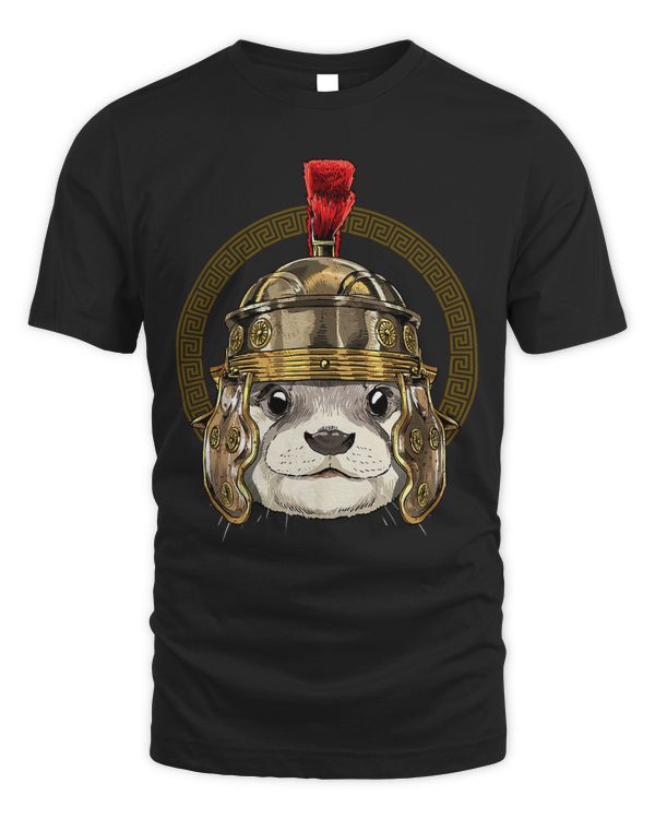Otter in Roman Helmet Centurion Legionnaire Otter Lover 236