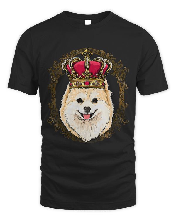 King Pomeranian Wearing CrownQueen Pomeranian Dog 508