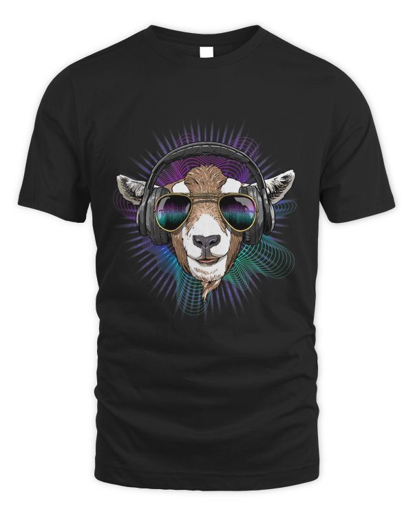 Music Goat Dj With Headphones Musical Goat Lovers 566