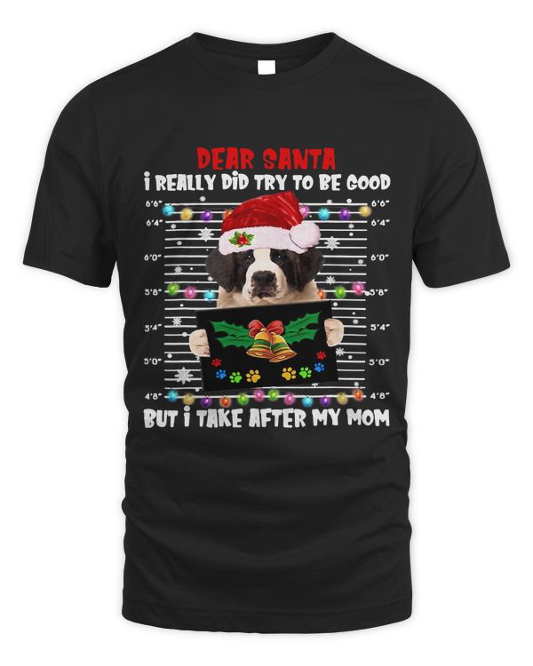 Saint Bernard Dear Santa I Really Did Try To Be Good But I305