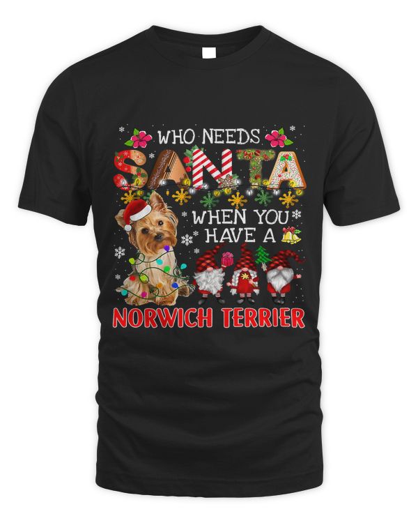 Who Needs Santa When You Have A Norwich Terrier Santa Dog302