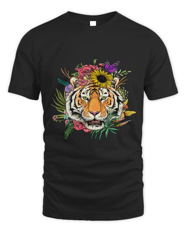 Floral Tiger Spring Nature Tiger Lovers 485