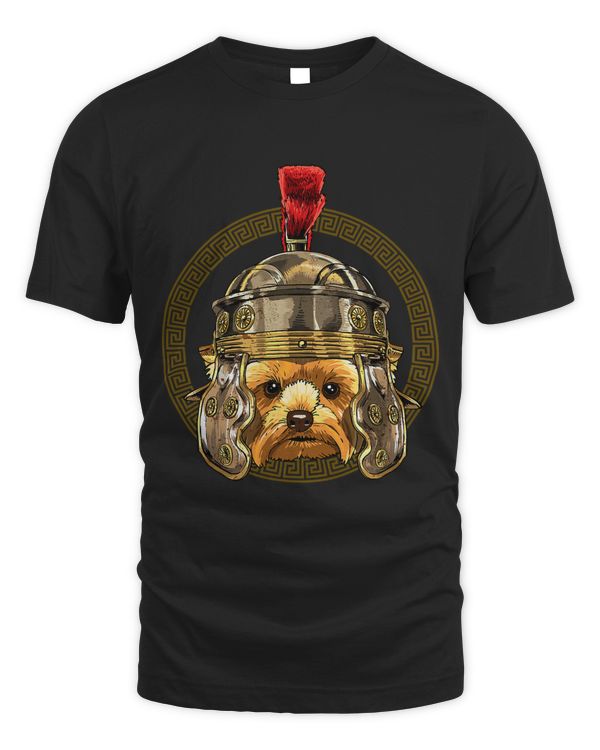 Yorkshire Terrier in Roman Helmet Centurion Legionnaire Dog 27