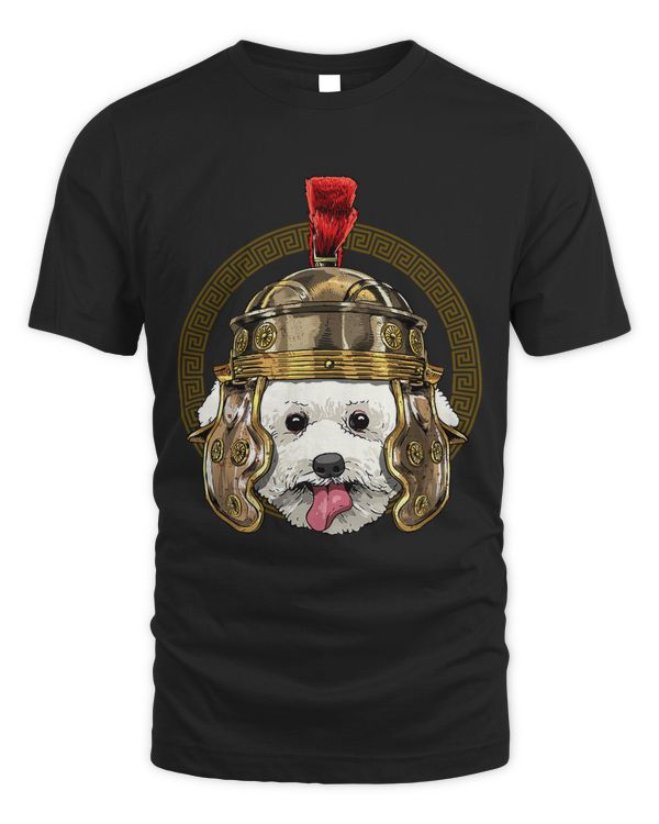 Bichon Frise in Roman Helmet Centurion Legionnaire Dog Lover 50