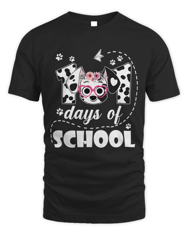 Dalmatian Dog 101 Days of School Dalmatian Dog Teachers Students Girl
